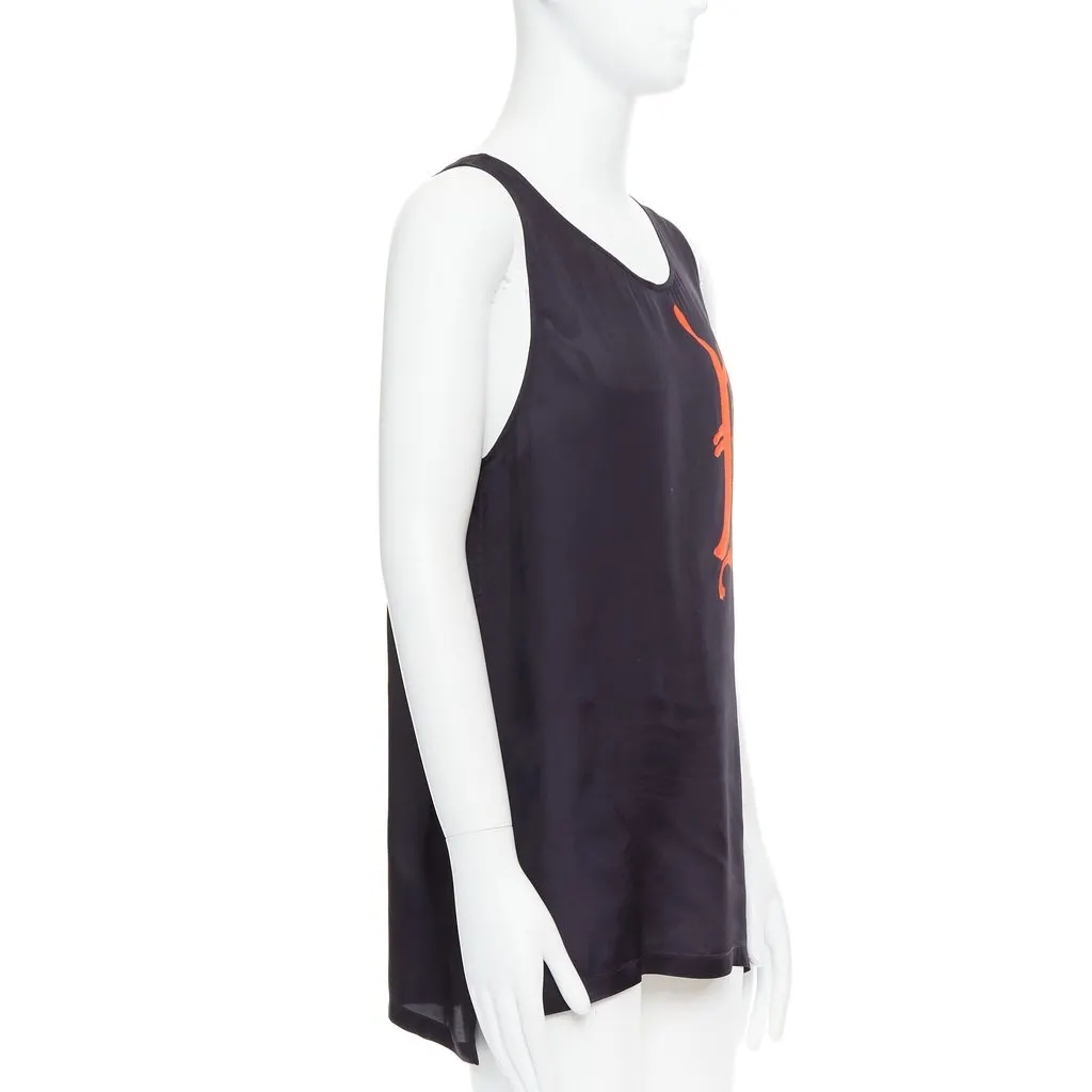 Dries Van Noten Gothic Tank Top Black Viscose Very good - Inside View