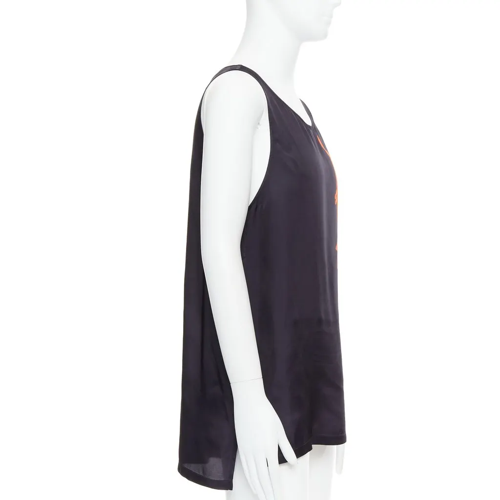 Dries Van Noten Gothic Tank Top Black Viscose Very good - Model View