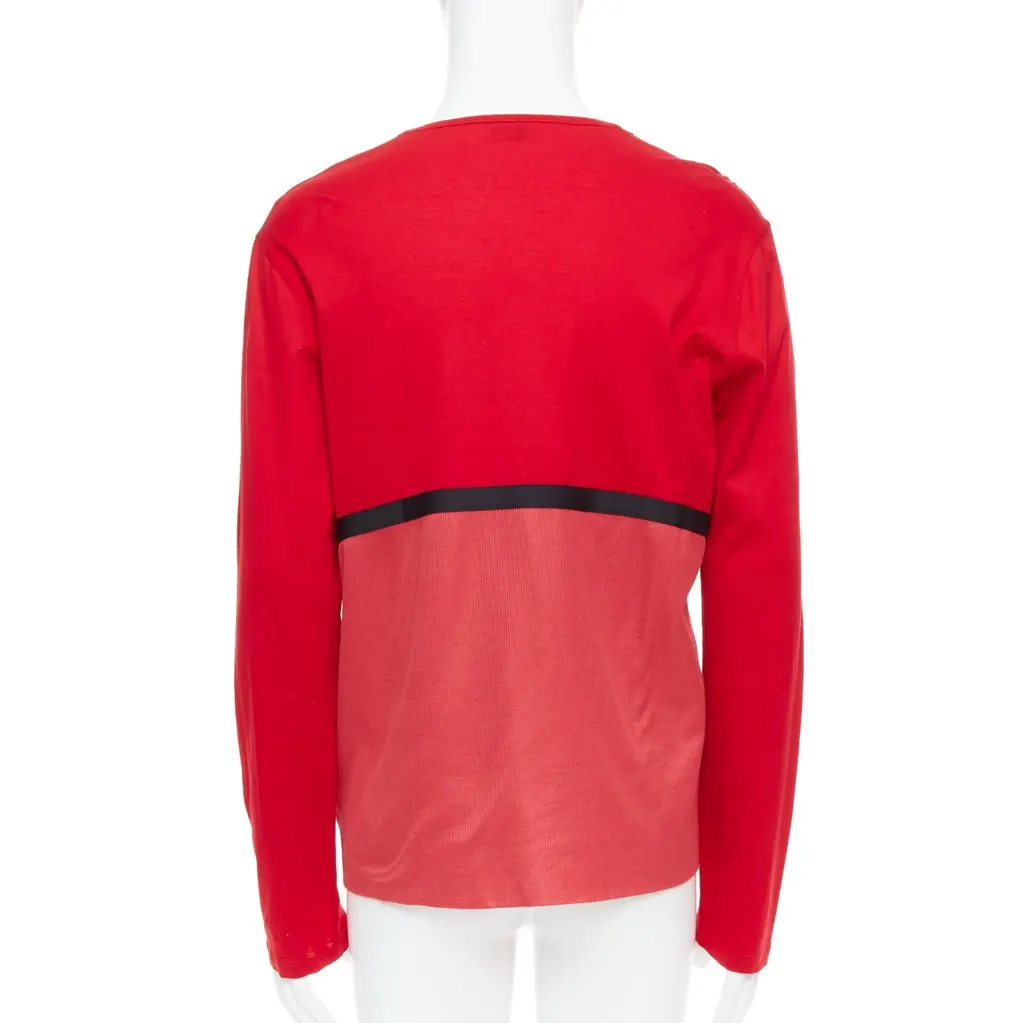 Balenciaga Trim V-Neck Shirt Black Cotton Never worn - Back View