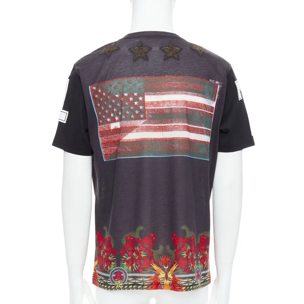 Givenchy Star Applique Shirt Black Polyester Very good - Front View