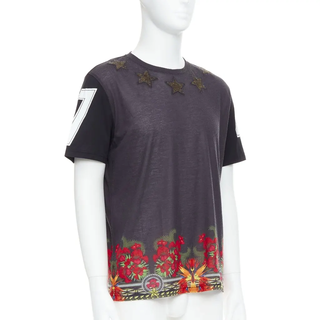 Givenchy Star Applique Shirt Black Polyester Very good - Inside View