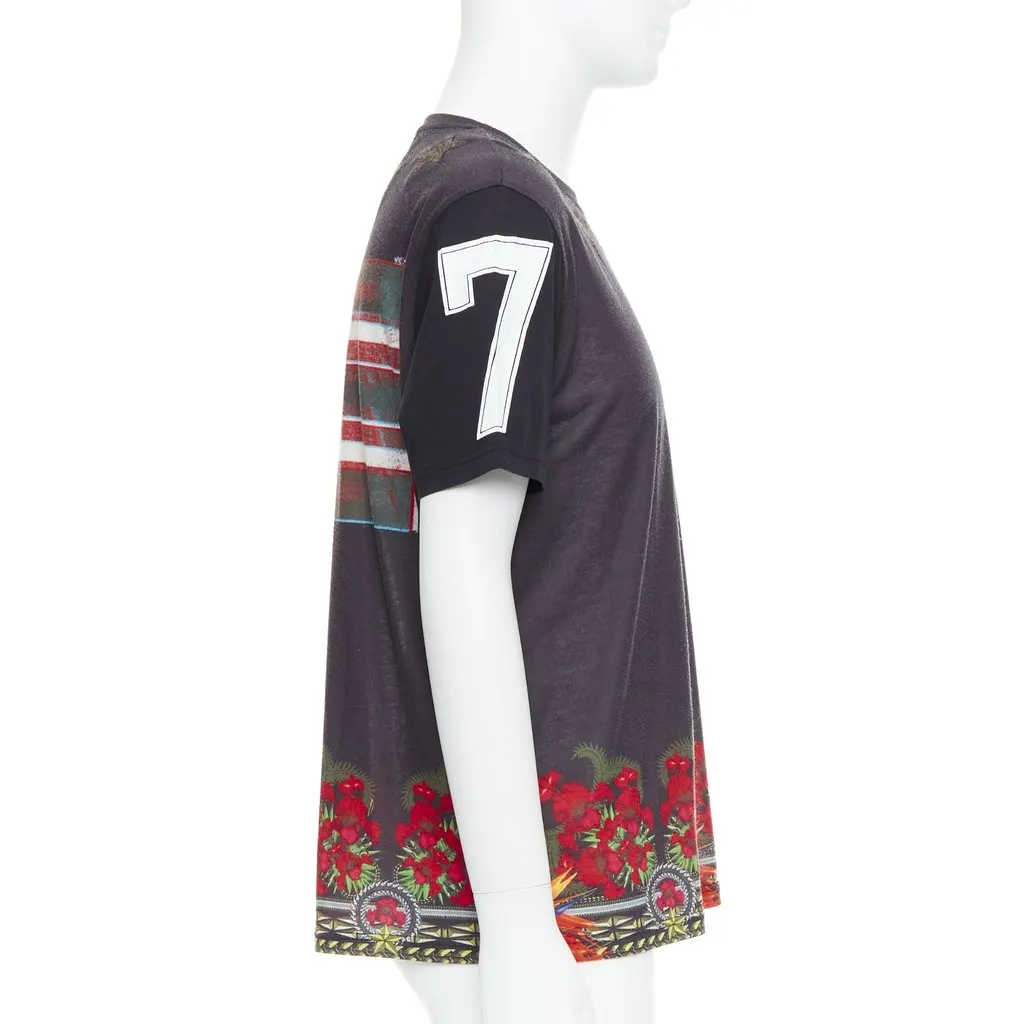 Givenchy Star Applique Shirt Black Polyester Very good - Model View