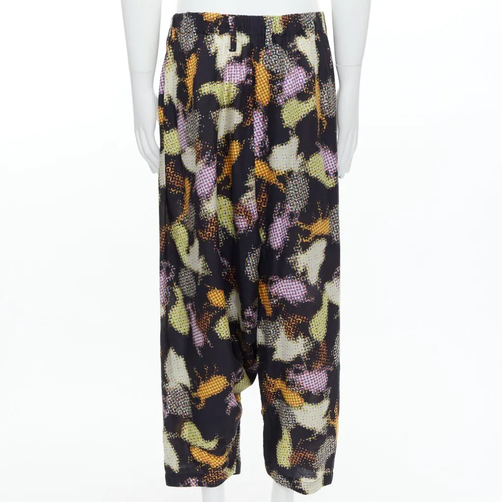 Issey Miyake Abstract Harem Pants MultiColor Polyester Never worn - Box View