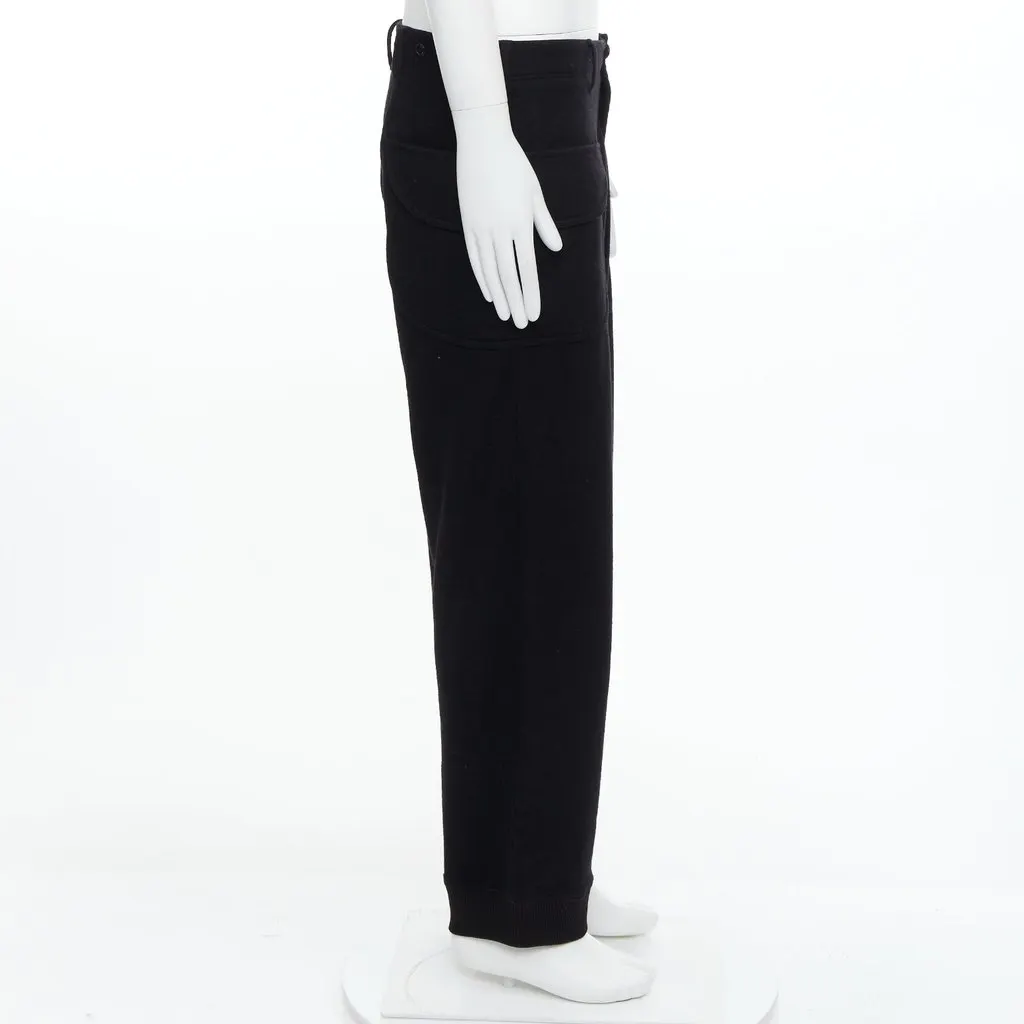 Y-3 Asymmetric Joggers Black Wool Never worn - Model View