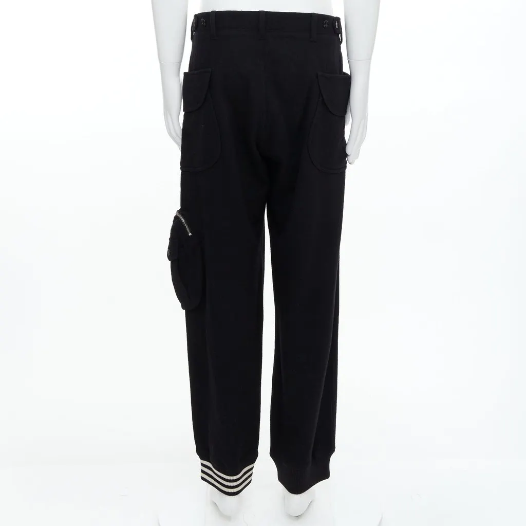 Y-3 Asymmetric Joggers Black Wool Never worn - Box View