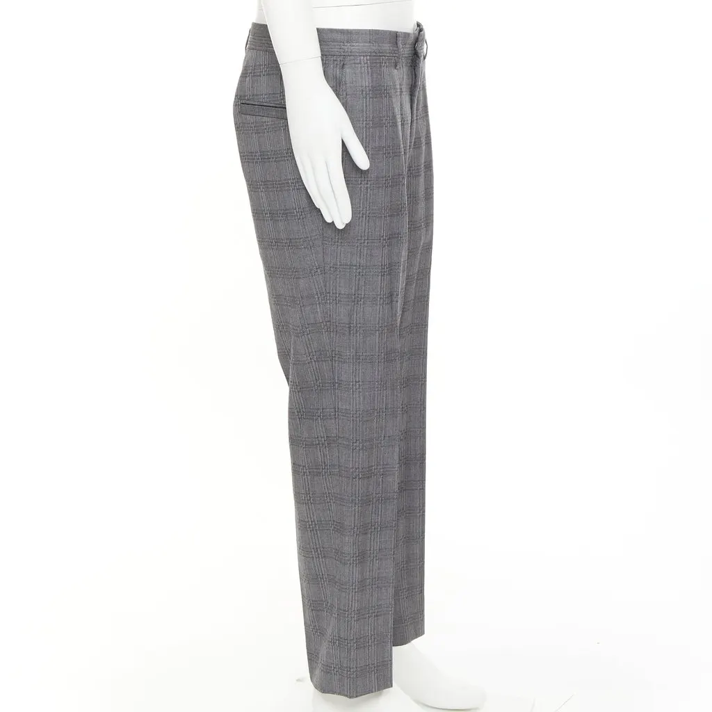 Versace Grey Wool Trouser Grey Wool Very good - Model View