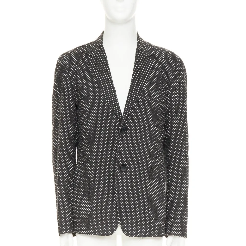 Yohji Yamamoto Black Cotton Jacket Black Cotton Good - Front View