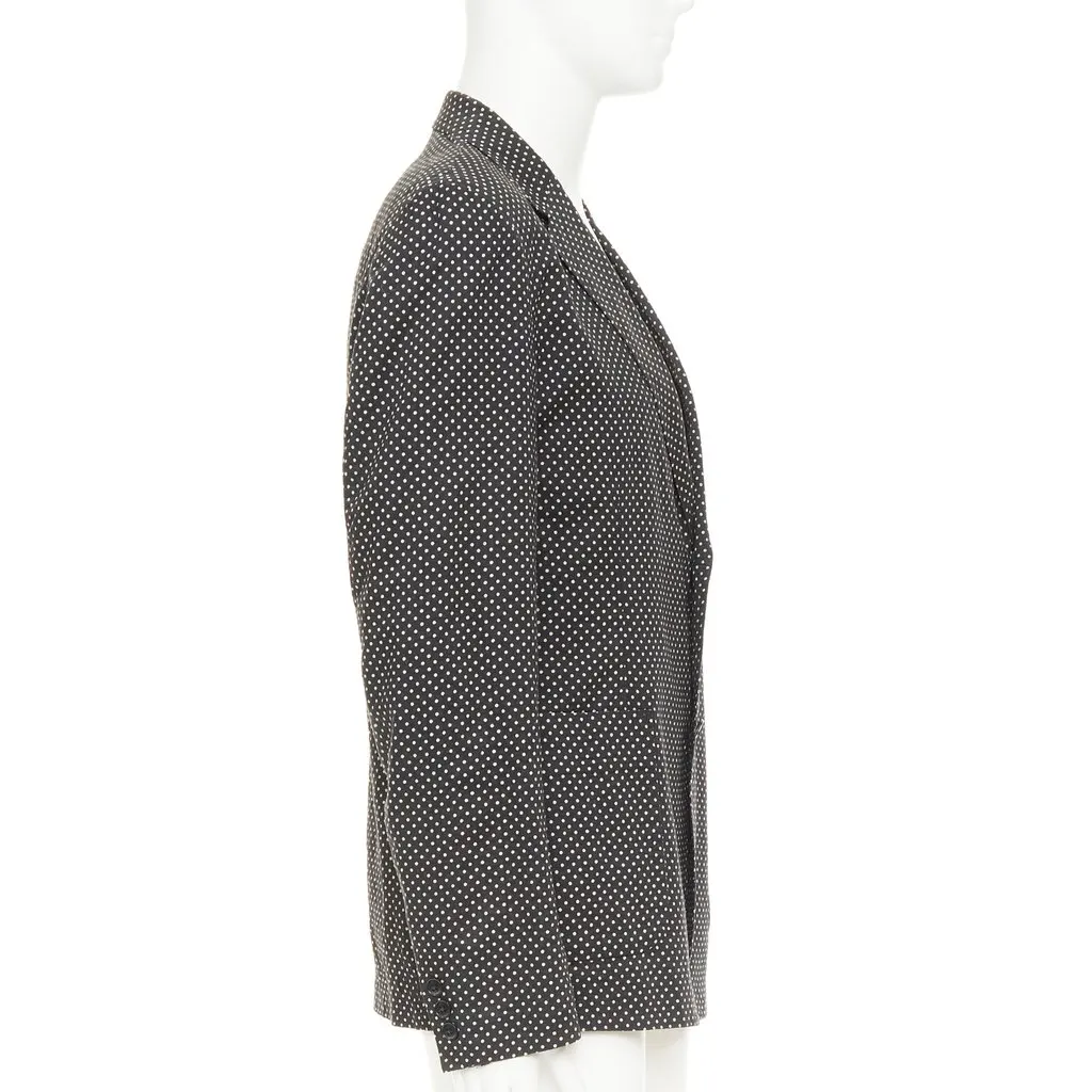 Yohji Yamamoto Black Cotton Jacket Black Cotton Good - Model View