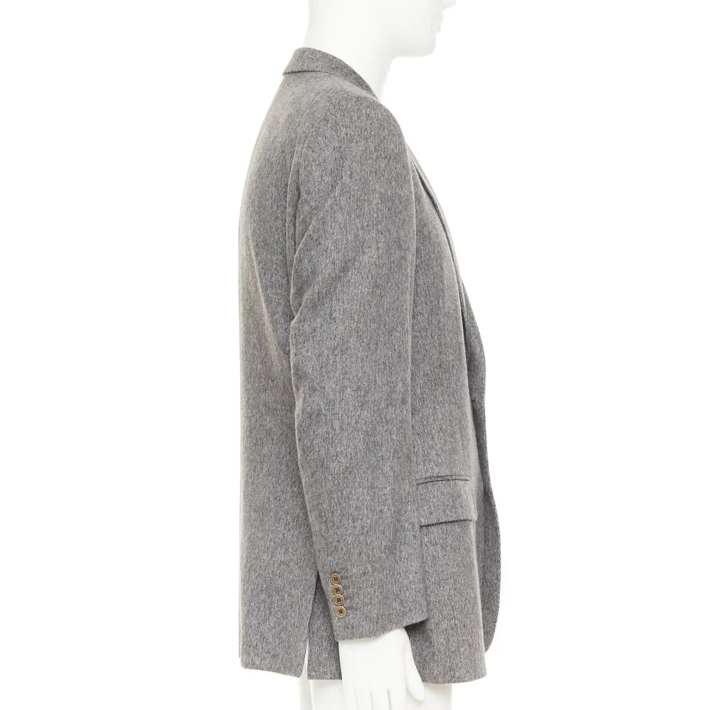 Versace Grey Cashmere Jacket Grey Cashmere Very good - Model View