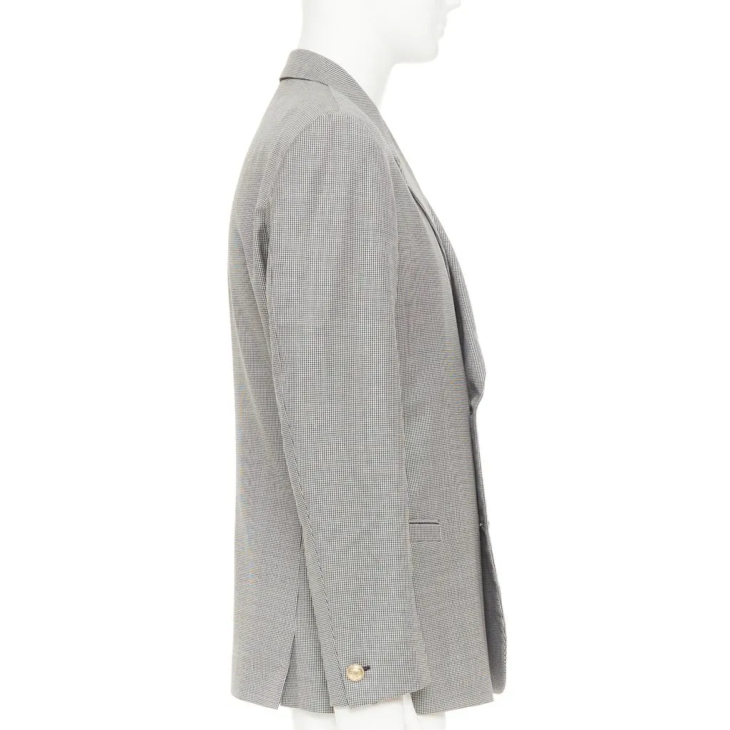 Versace Grey Wool Jacket Grey Wool Very good - Model View
