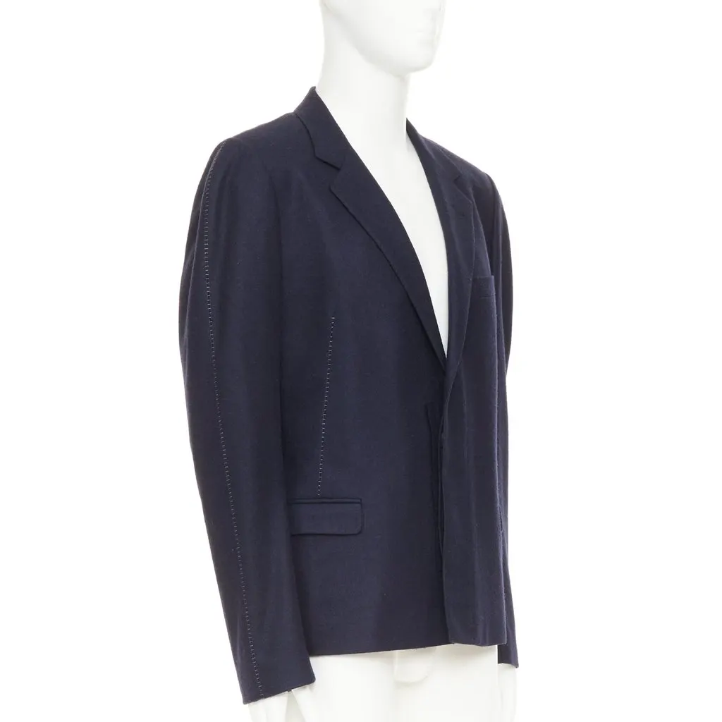 Lanvin Navy Wool Jacket Navy Wool Very good - Inside View