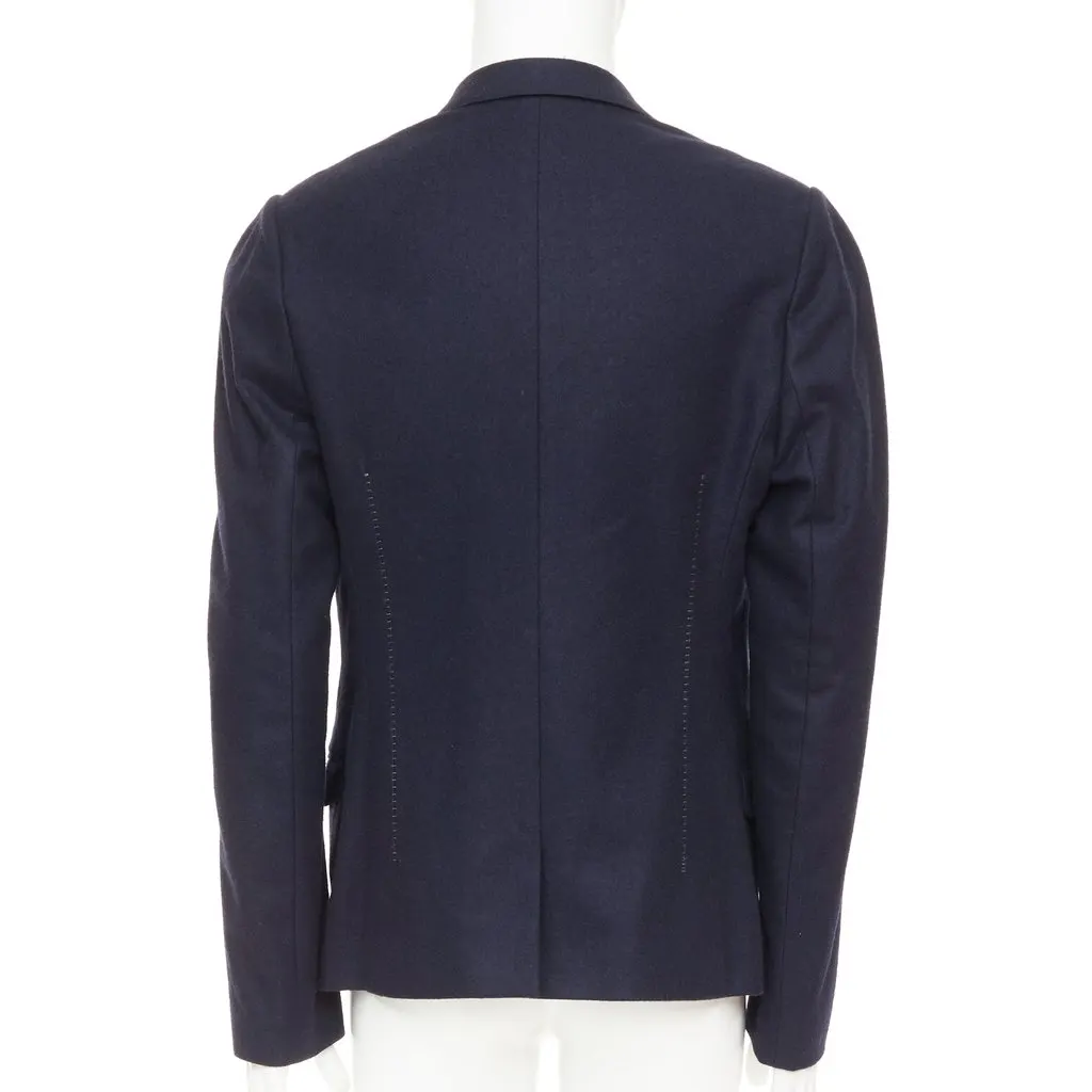 Lanvin Navy Wool Jacket Navy Wool Very good - Box View