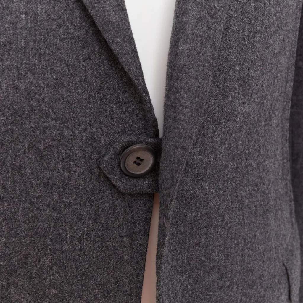 Lanvin Grey Wool Jacket Grey Wool Very good - Back View