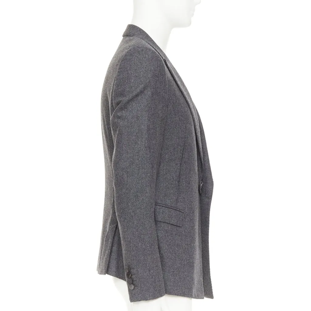 Lanvin Grey Wool Jacket Grey Wool Very good - Model View