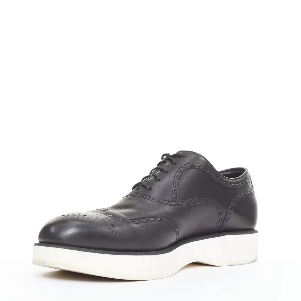 Bottega Veneta Black Leather Lace ups Black Leather Good - Model View