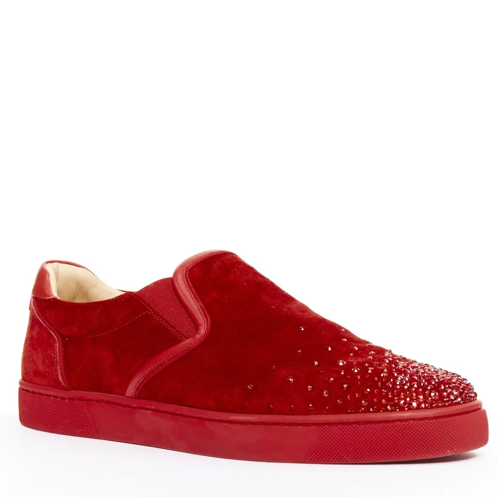 Christian Louboutin Sailor Boat Red Suede Fair - Inside View