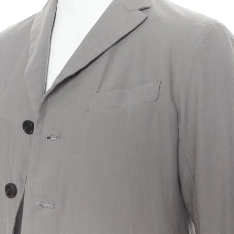 Arts & Science Grey Four Button Blazer Grey Cotton Never worn - Back View