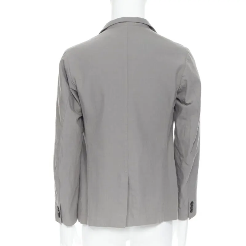 Arts & Science Grey Four Button Blazer Grey Cotton Never worn - Box View