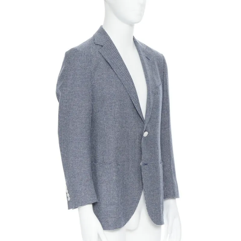 Tomorrowland Check blazer Blue Wool Never worn - Inside View
