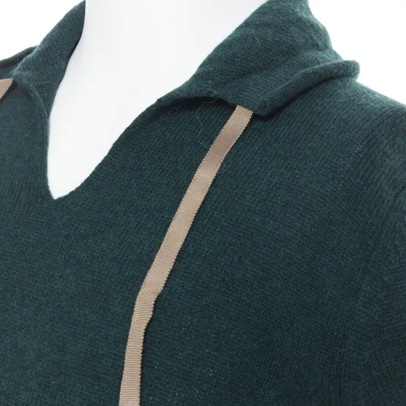 Undercover Ribbon Pullover Sweater Green Wool Never worn - Back View
