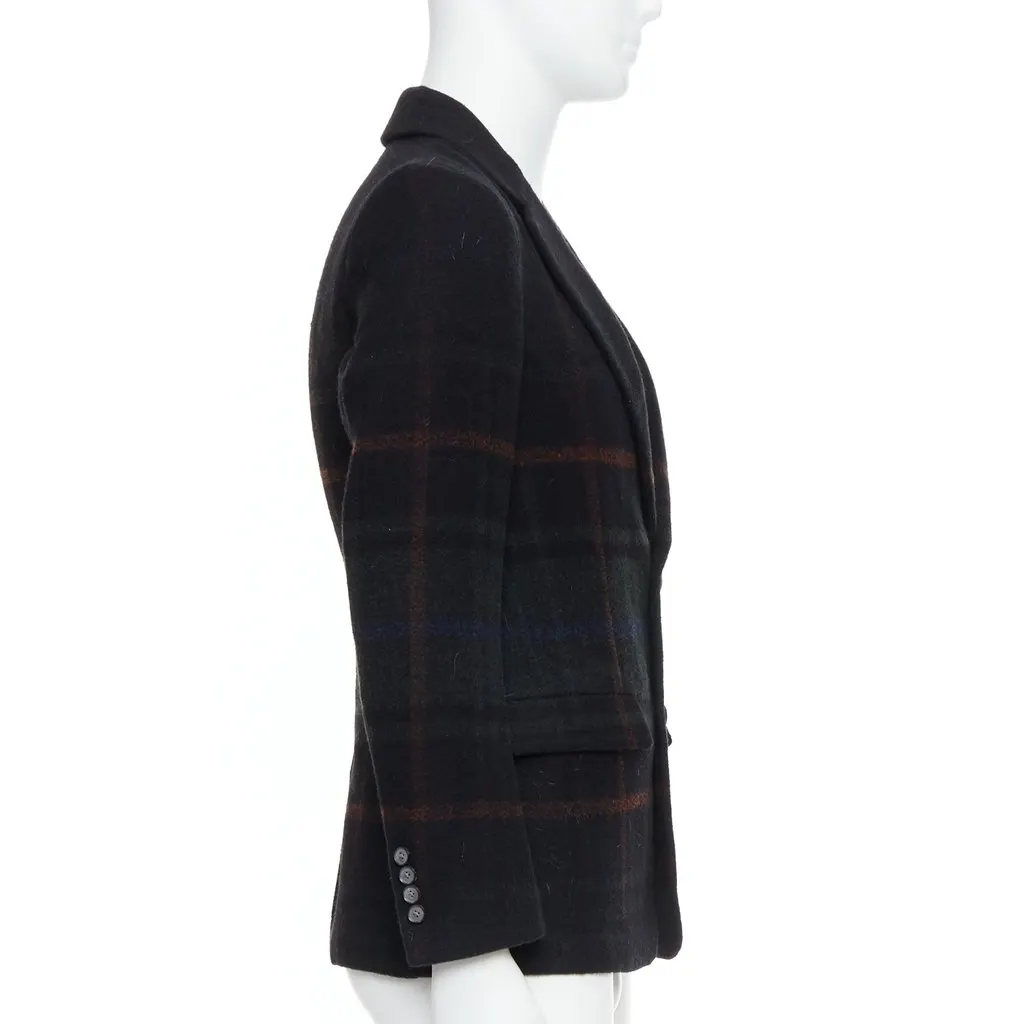 Tomorrowland Tartan Degrade Blazer Black Wool Never worn - Model View
