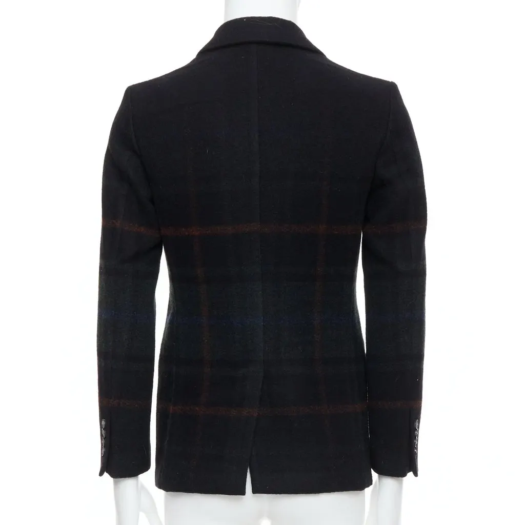 Tomorrowland Tartan Degrade Blazer Black Wool Never worn - Box View