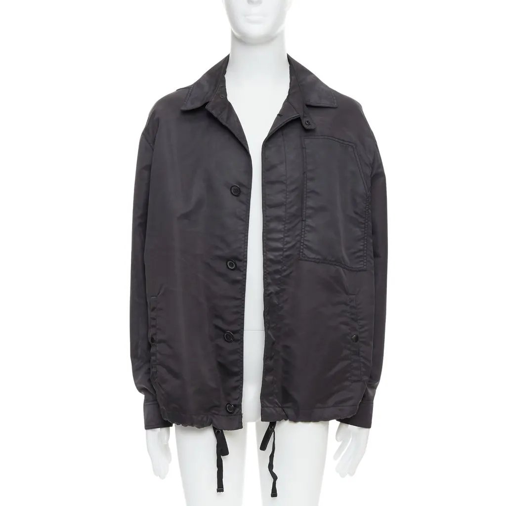 Lanvin Blue Cropped Moto Jacket Black Very good - Front View