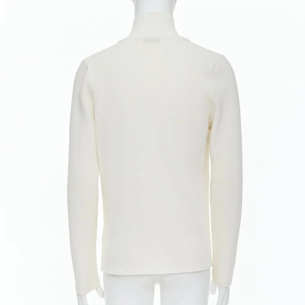 Lanvin Cream Skinny Lapel Blazer Ecru Cotton Good - Box View