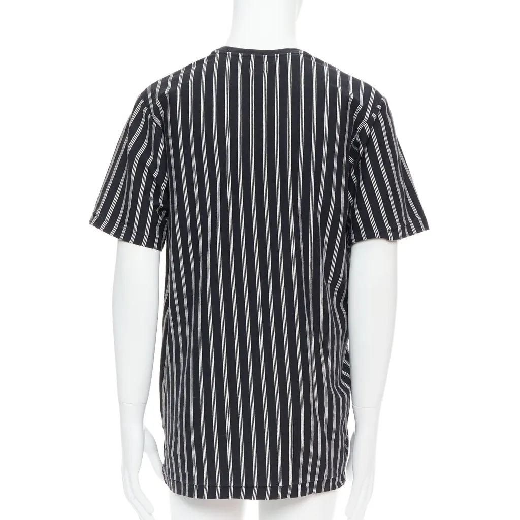 Yohji Yamamoto Vertical Stripe Shirt Black Cotton Good - Box View
