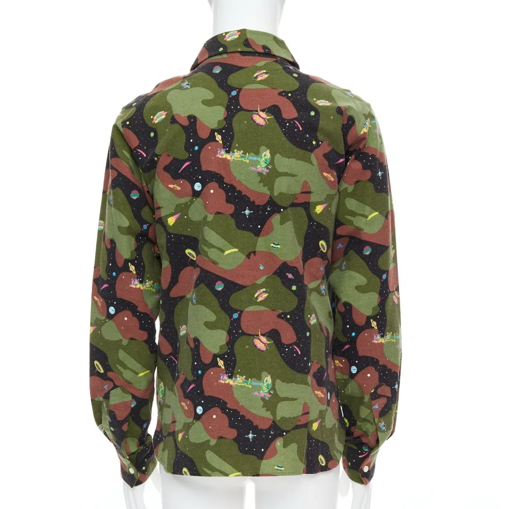 Billionaire Boys Club Camo UFO Shirt Green Cotton Never worn - Box View