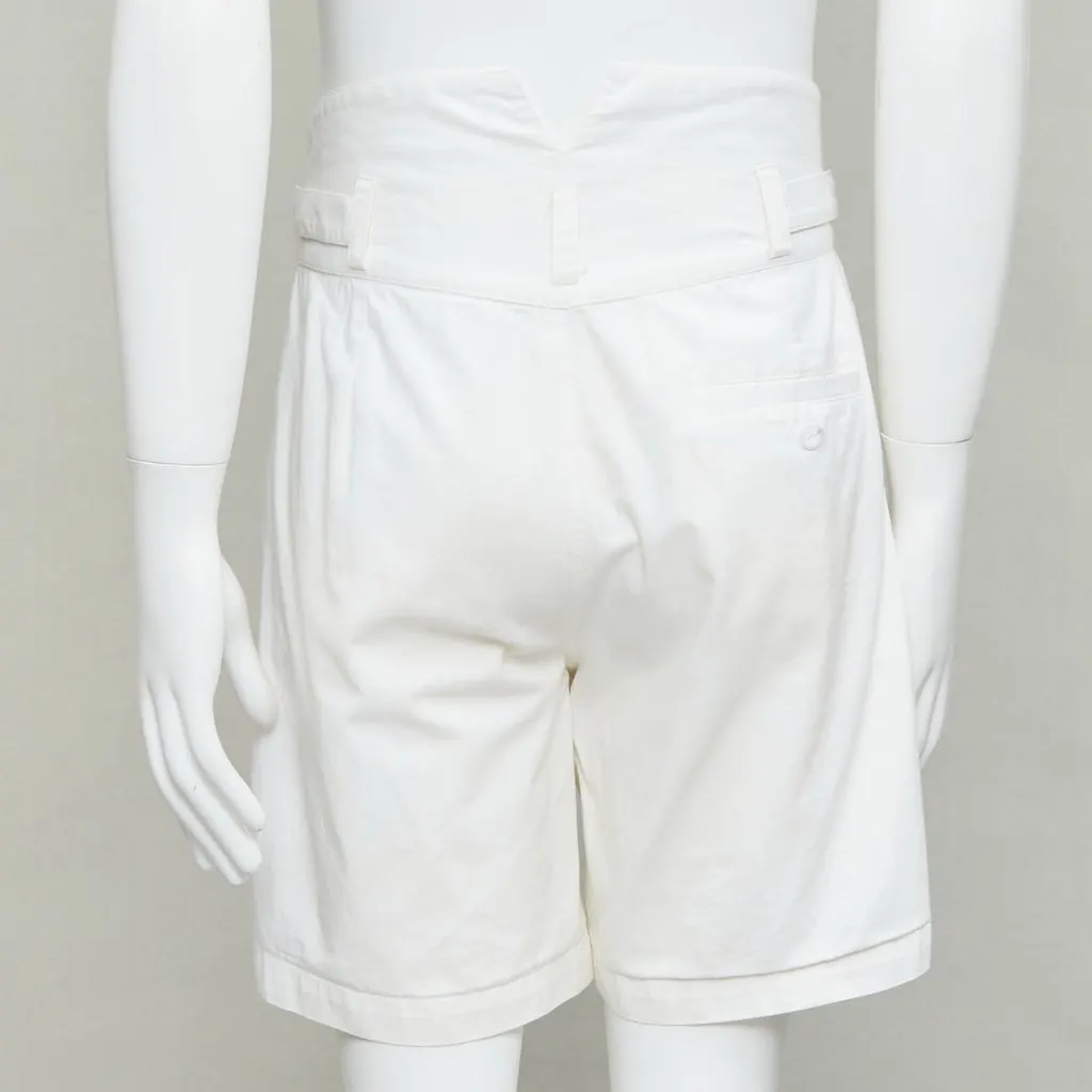 Raf Simons Paperbag Wide Shorts Ecru Cotton Fair - Box View