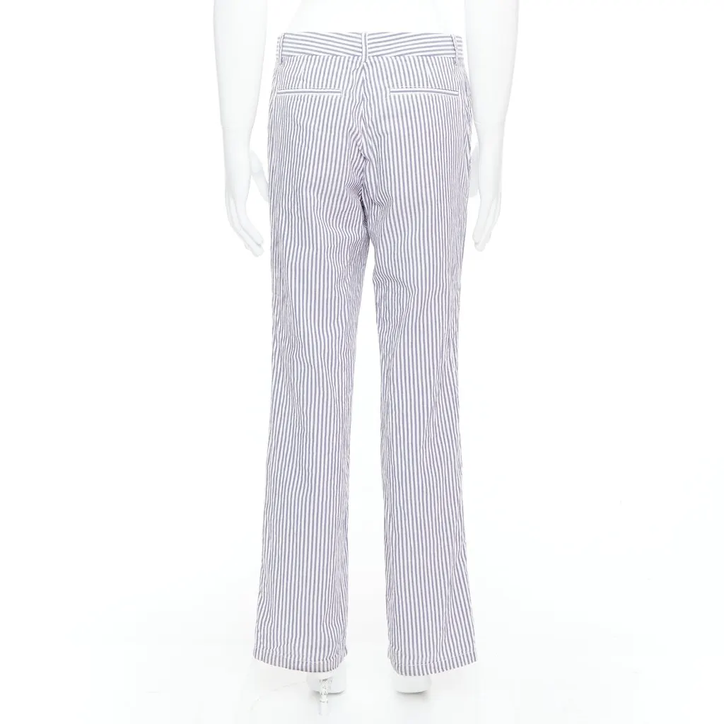 Maison Margiela Striped Wide Pants White Cotton Fair - Box View