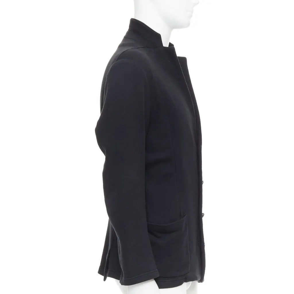 Unsigned Black Cropped Blazer Black Cotton Fair - Box View