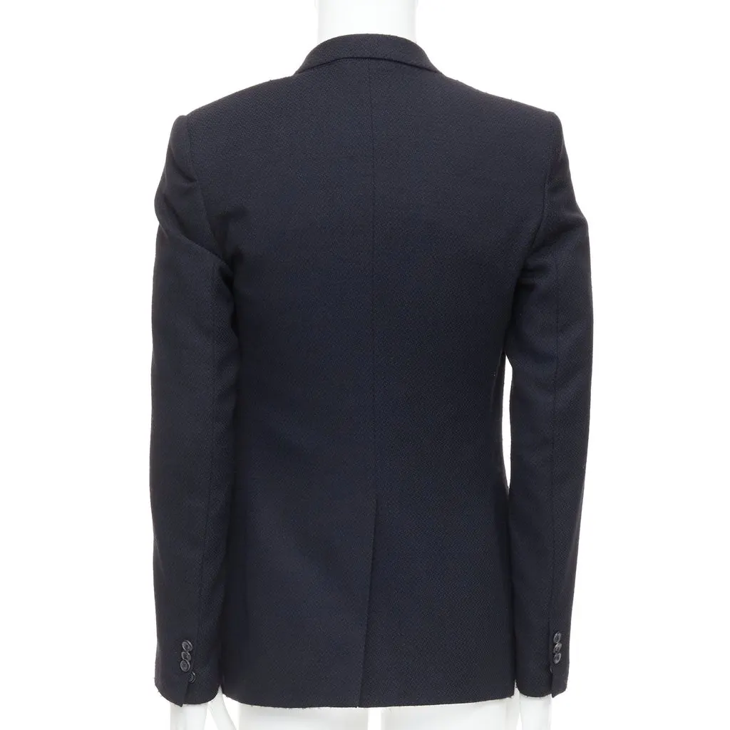 Maison Martin Margiela Navy Padded Boxy Blazer Navy Wool Fair - Box View