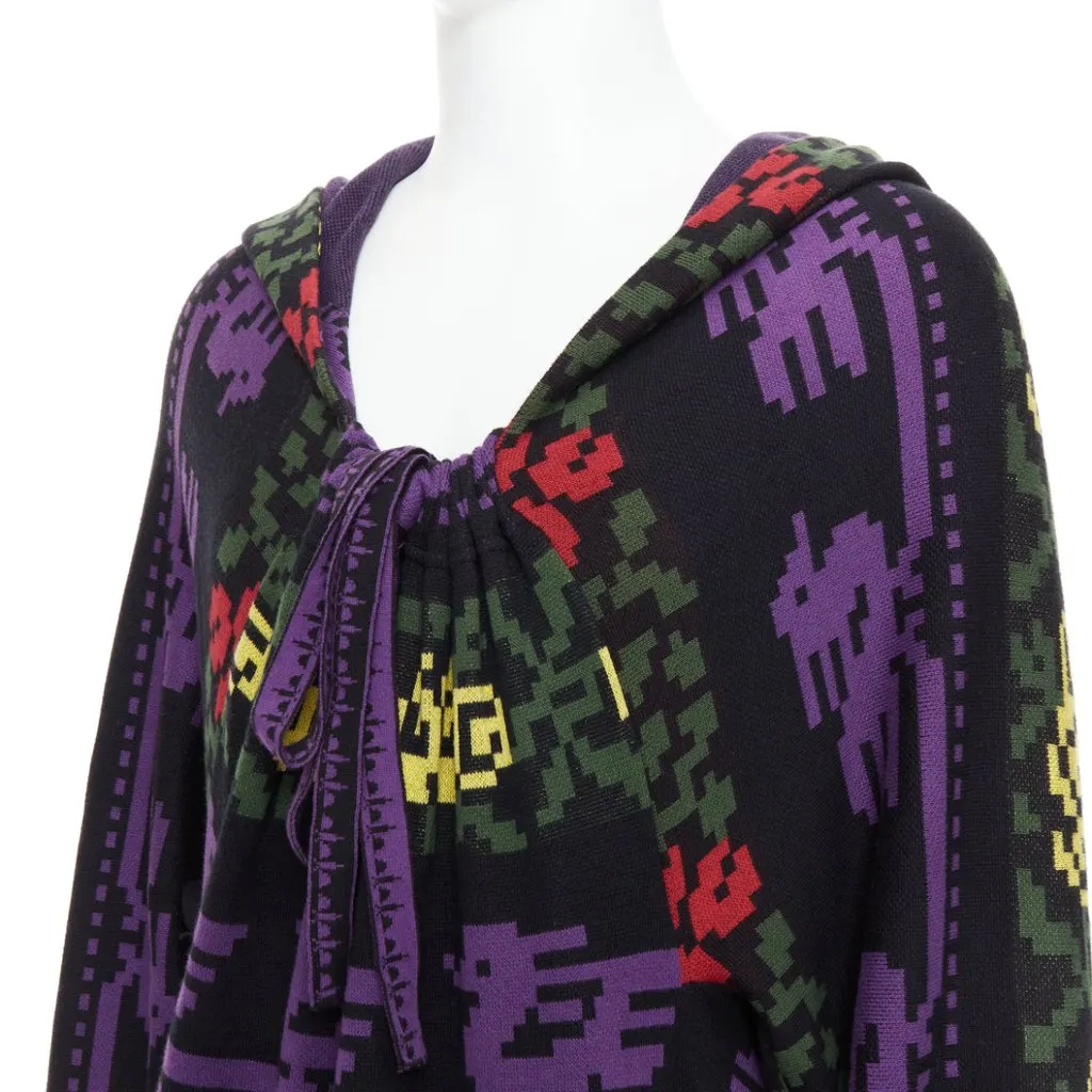 Bernhard Willhelm Pixel Print Sweater MultiColor Wool Good - Back View