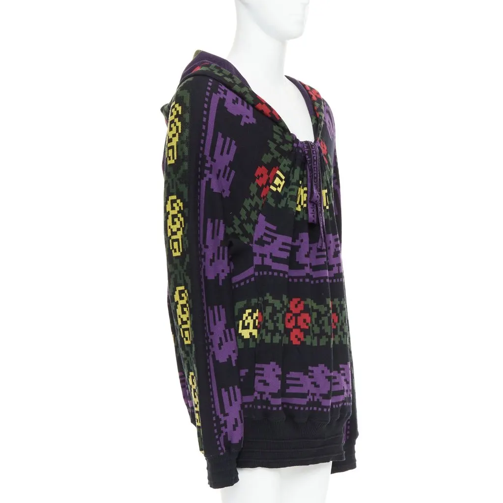 Bernhard Willhelm Pixel Print Sweater MultiColor Wool Good - Inside View