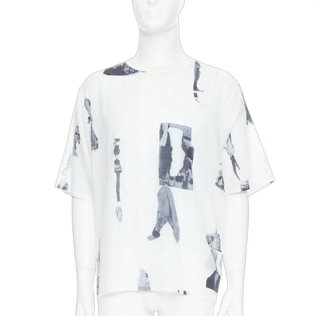 Bless Abstract Print Top White Cotton Good - Front View
