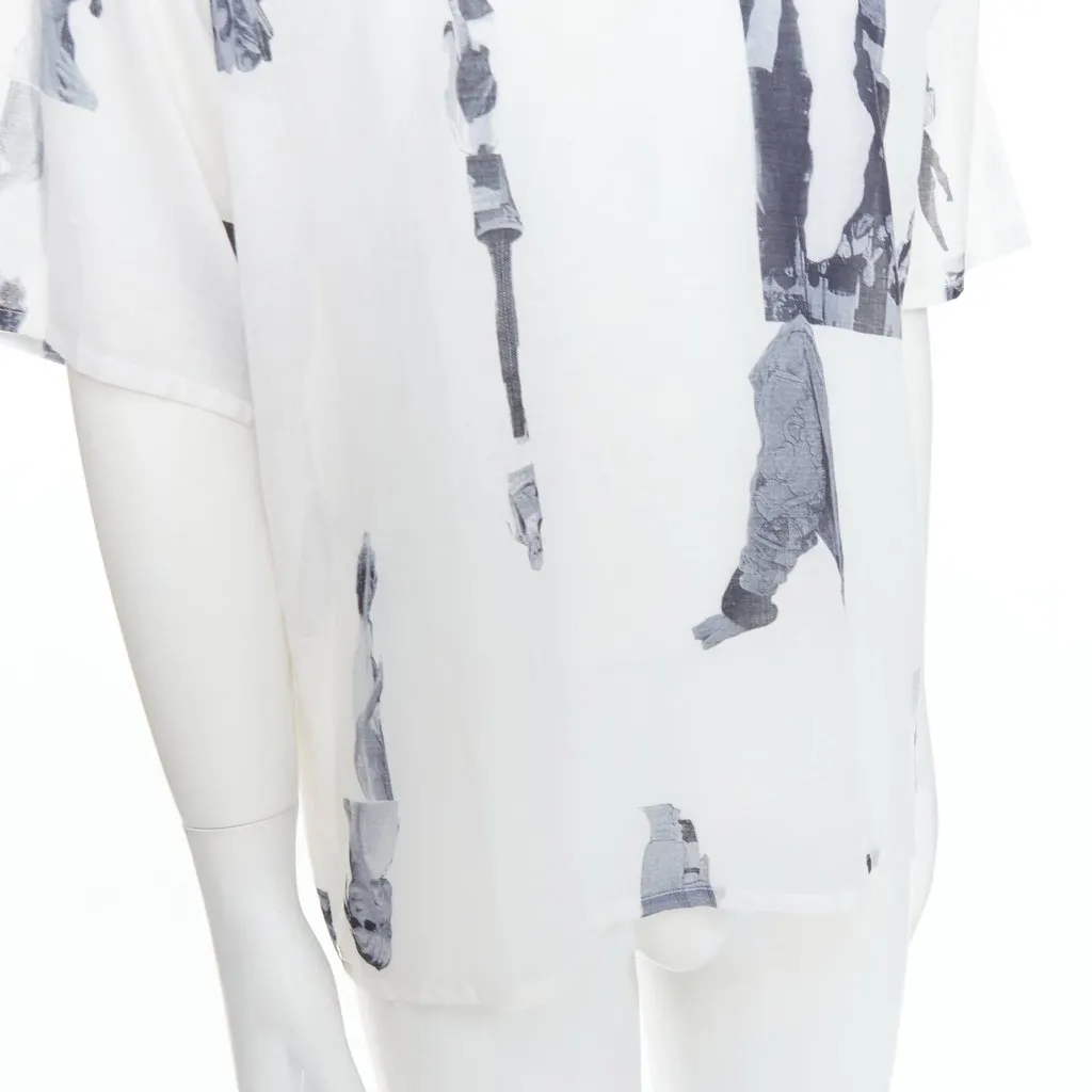 Bless Abstract Print Top White Cotton Good - Back View