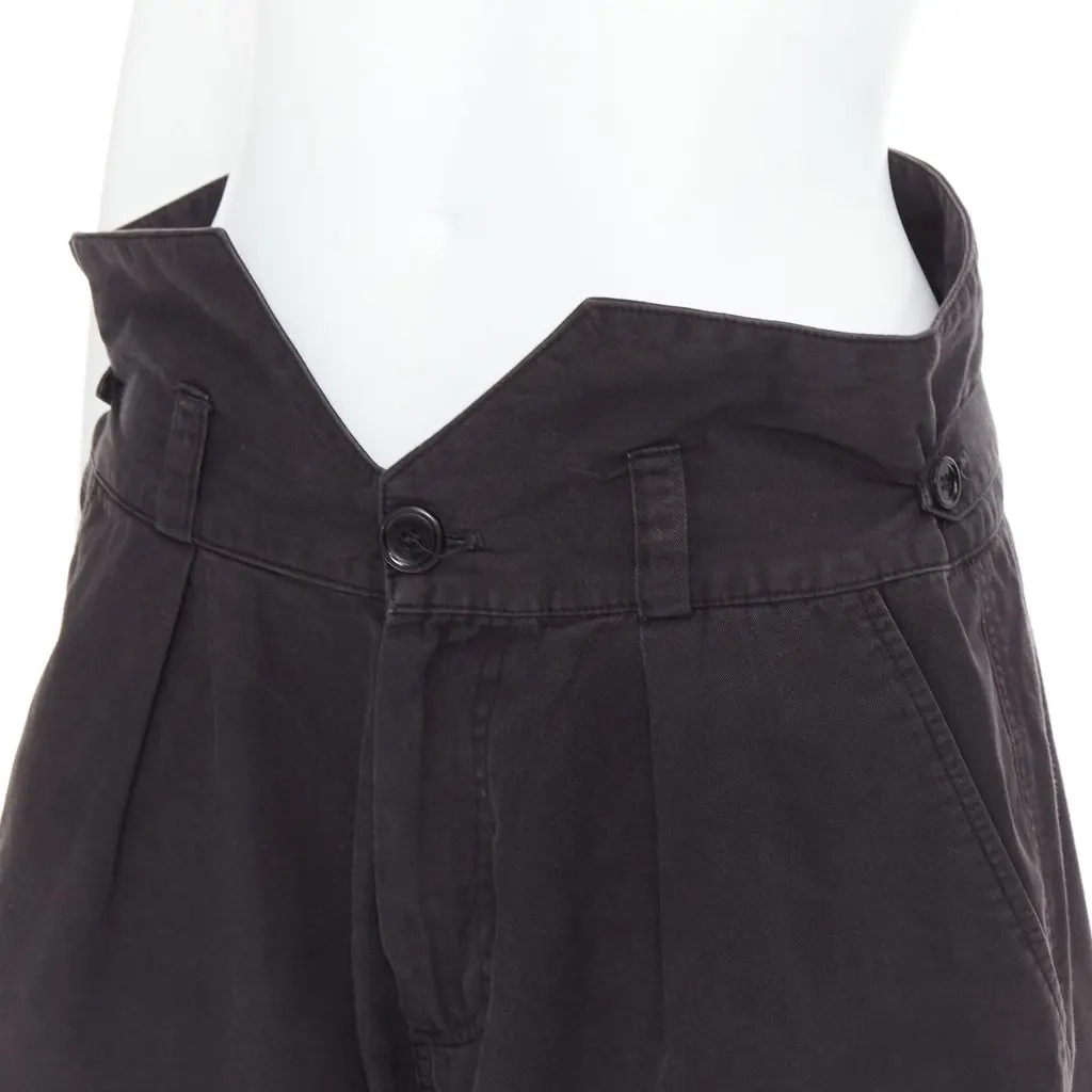 Raf Simons Baroque Print Shorts Black Cotton Fair - Back View