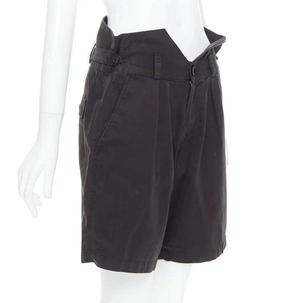 Raf Simons Baroque Print Shorts Black Cotton Fair - Inside View