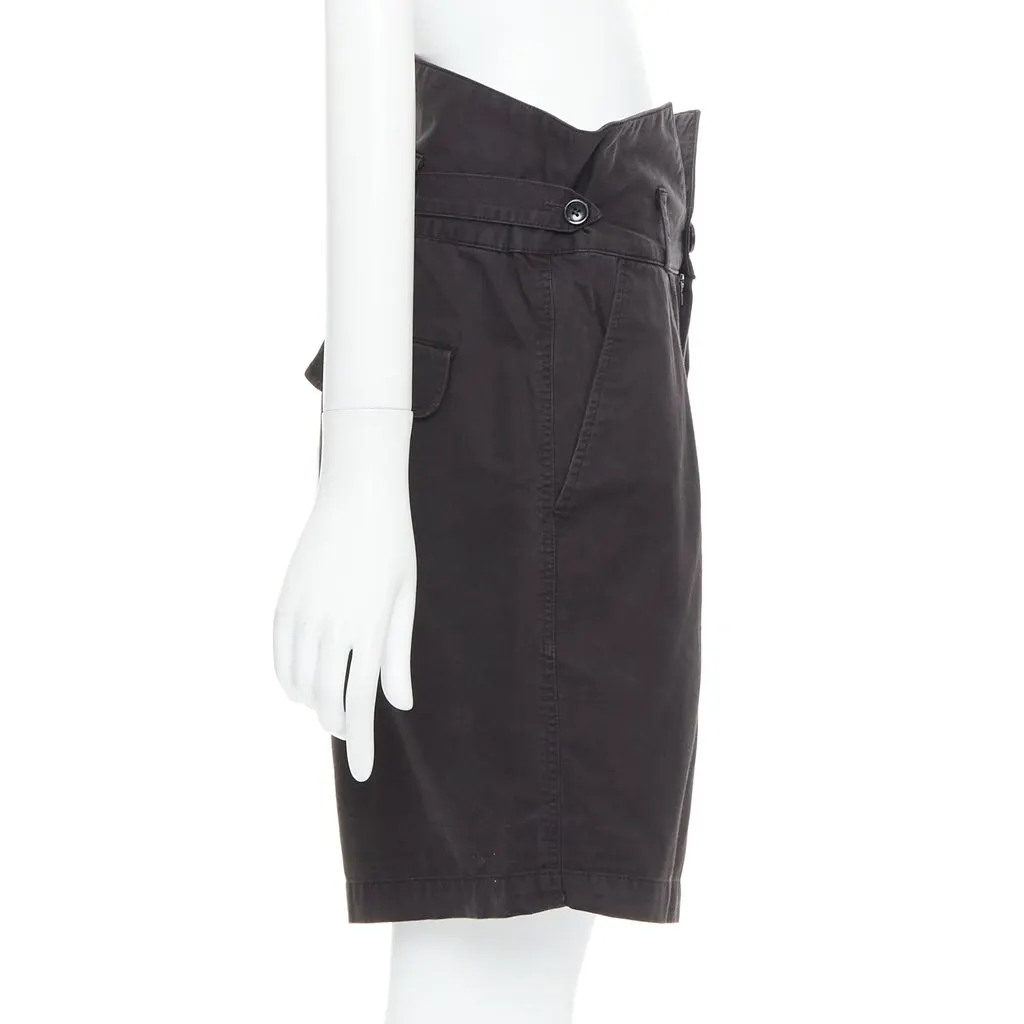 Raf Simons Baroque Print Shorts Black Cotton Fair - Model View
