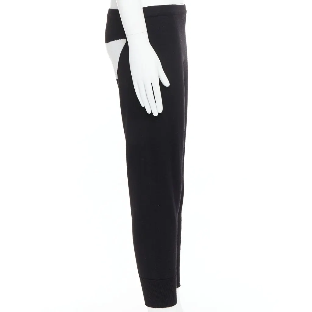Jeremy Scott Eye Knit Joggers Black Wool Fair - Box View