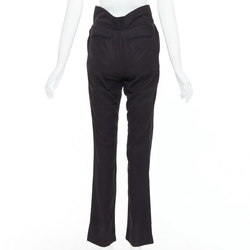 Raf Simons Paperbag Wool Pants Black Wool Fair - Box View