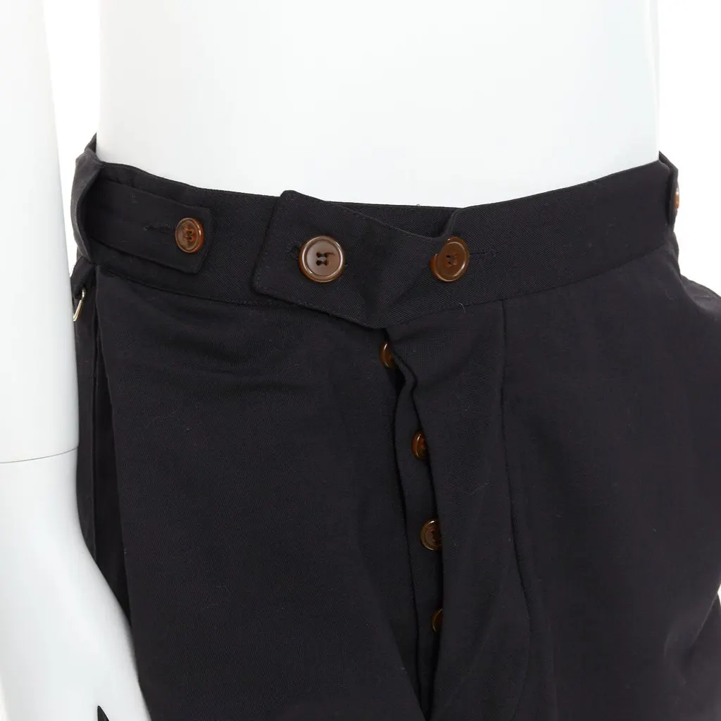 Vivienne Westwood Drop Crotch Pants Black Polyester Very good - Back View