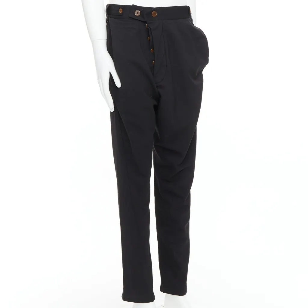 Vivienne Westwood Drop Crotch Pants Black Polyester Very good - Inside View