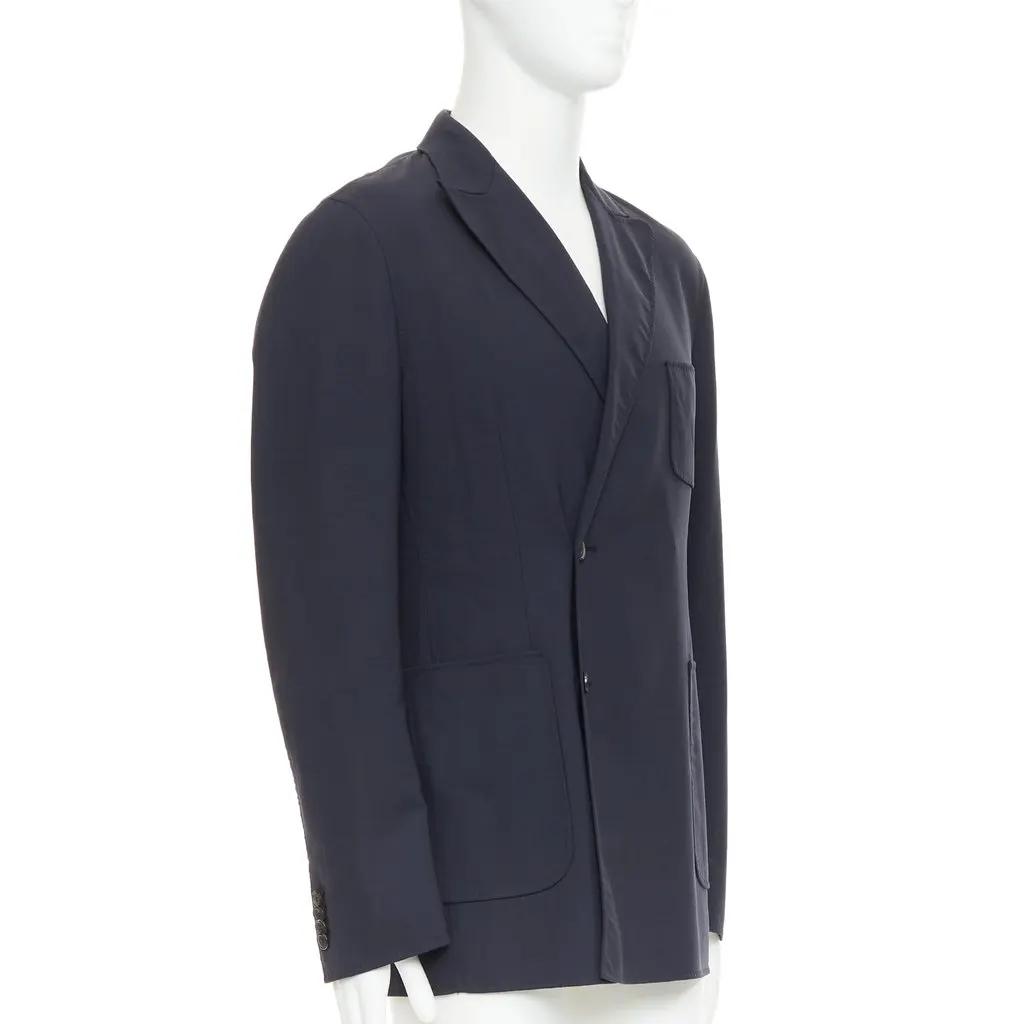 Raf Simons Black Wool Coat Black Wool Very good - Inside View