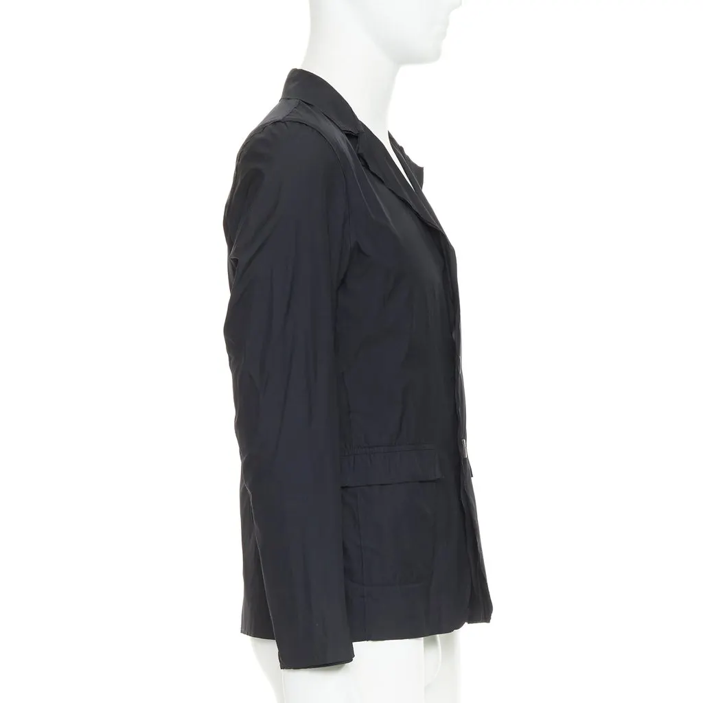 Lanvin Black Polyester Jacket Black Polyester Good - Model View
