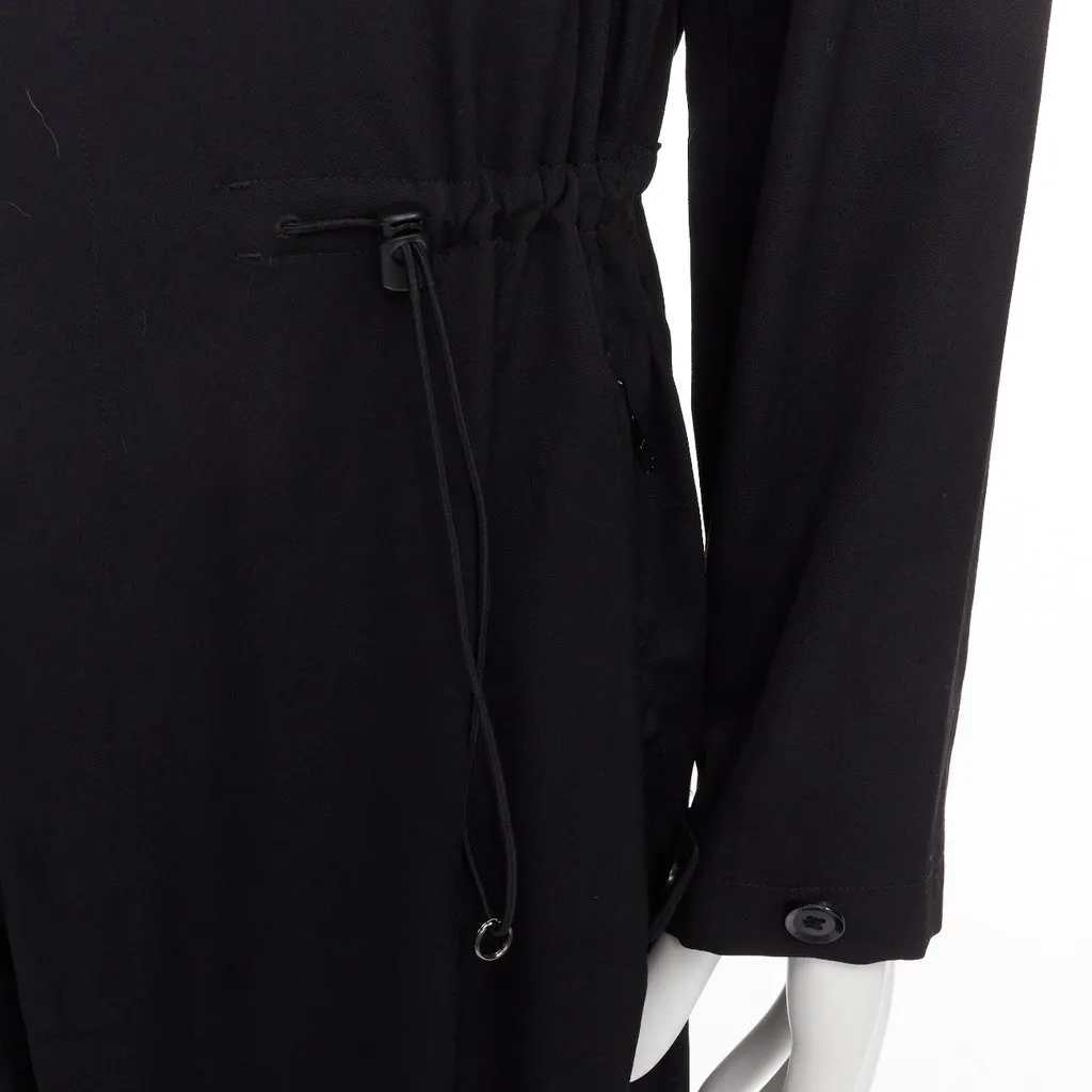 Yohji Yamamoto Black Wool Trouser Black Wool Very good - Back View