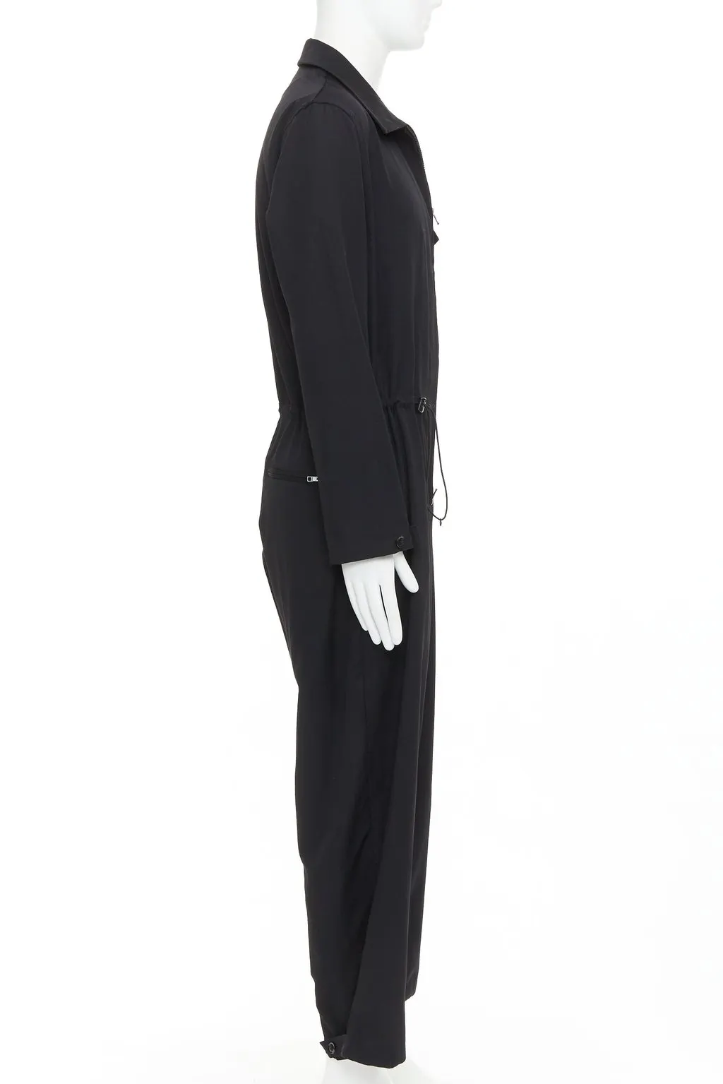 Yohji Yamamoto Black Wool Trouser Black Wool Very good - Model View