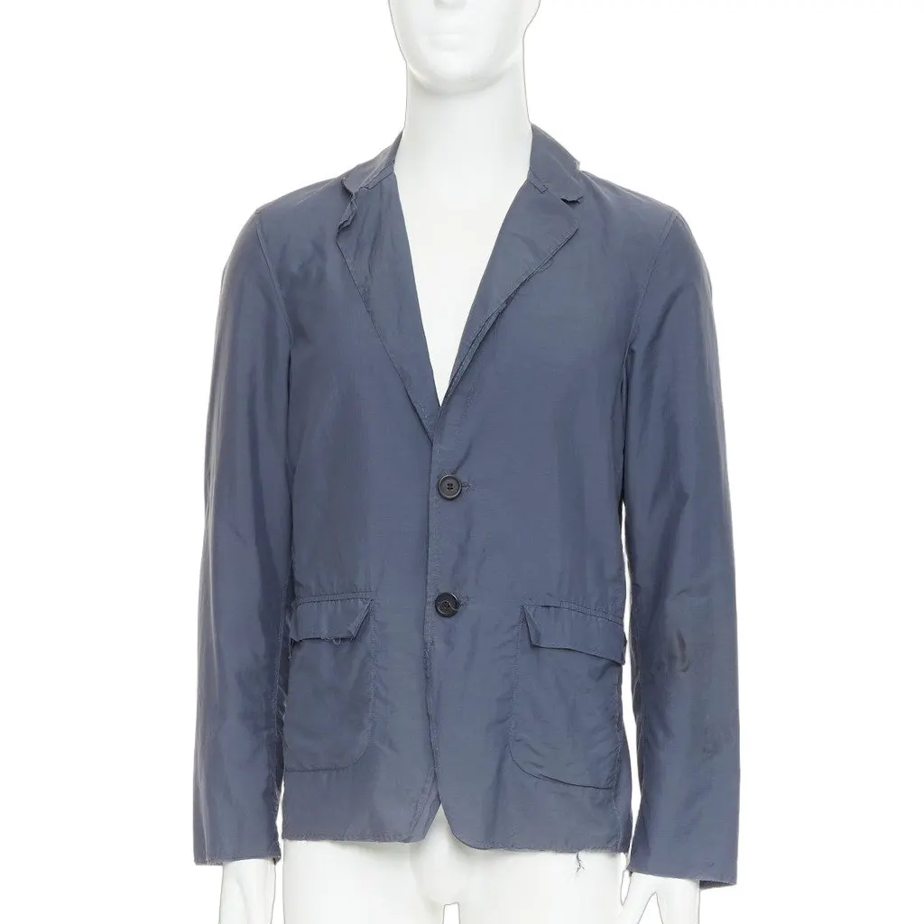 Lanvin Navy Polyamide Jacket Navy Polyamide Good - Front View